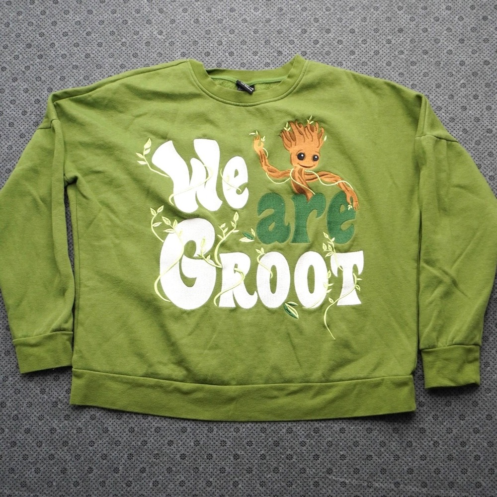 "We Are Groot" Guardians of the Galaxy Marvel Sweatshirt Size Medium Crewneck